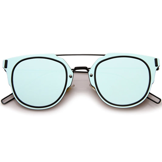 Wire Inner Rim Mirror Sunglasses