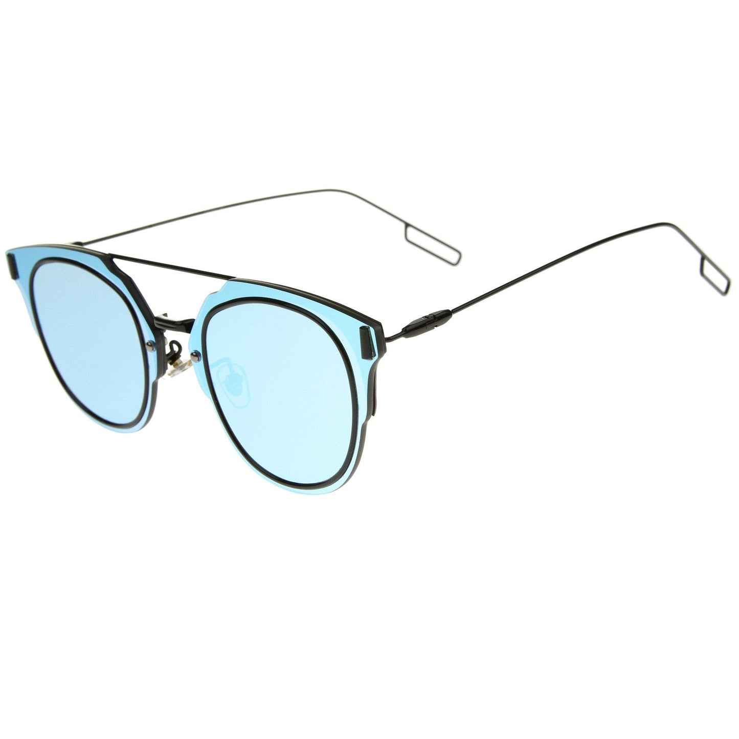 Wire Inner Rim Mirror Sunglasses