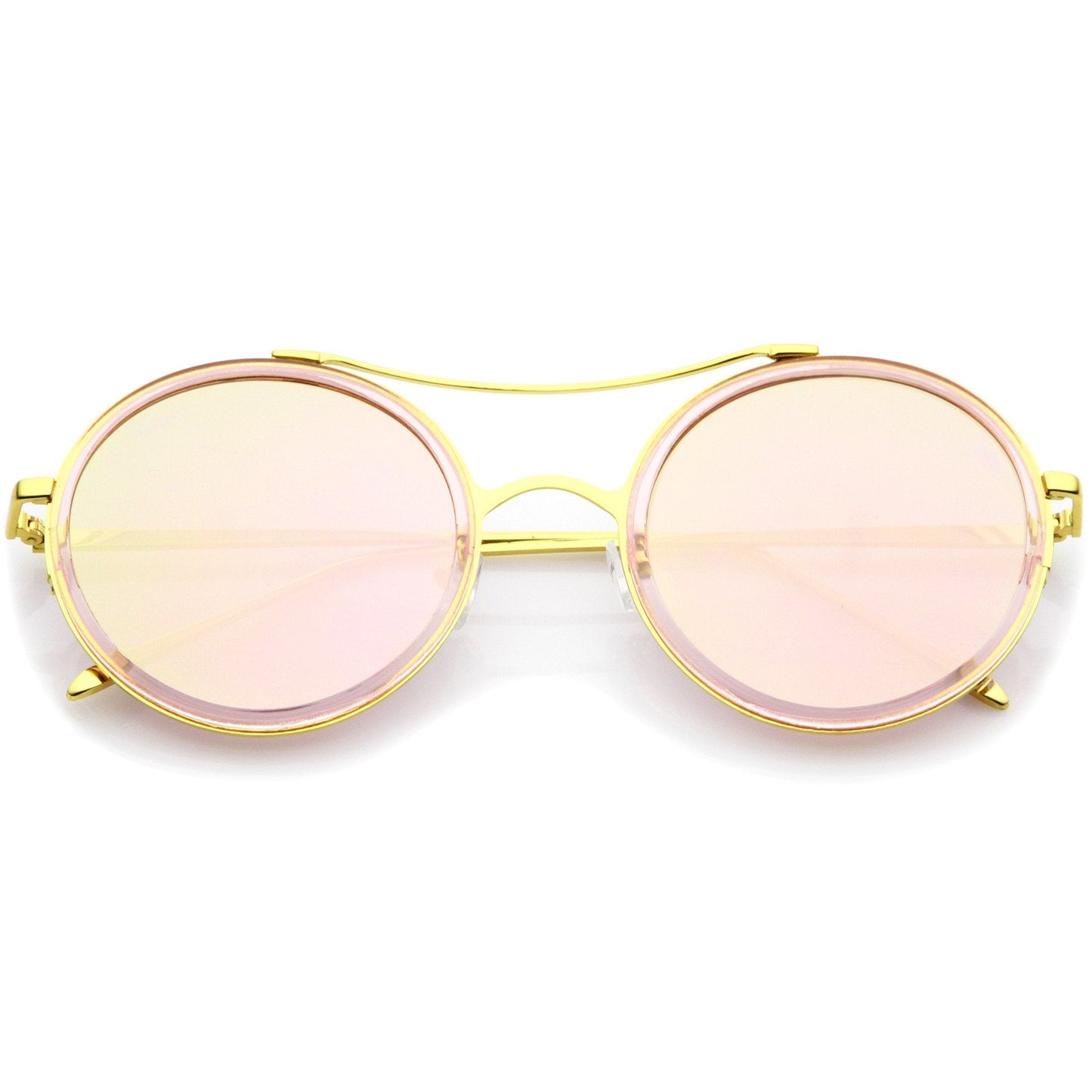 Retro Roadster Flat Mirror Lens Sunglasses