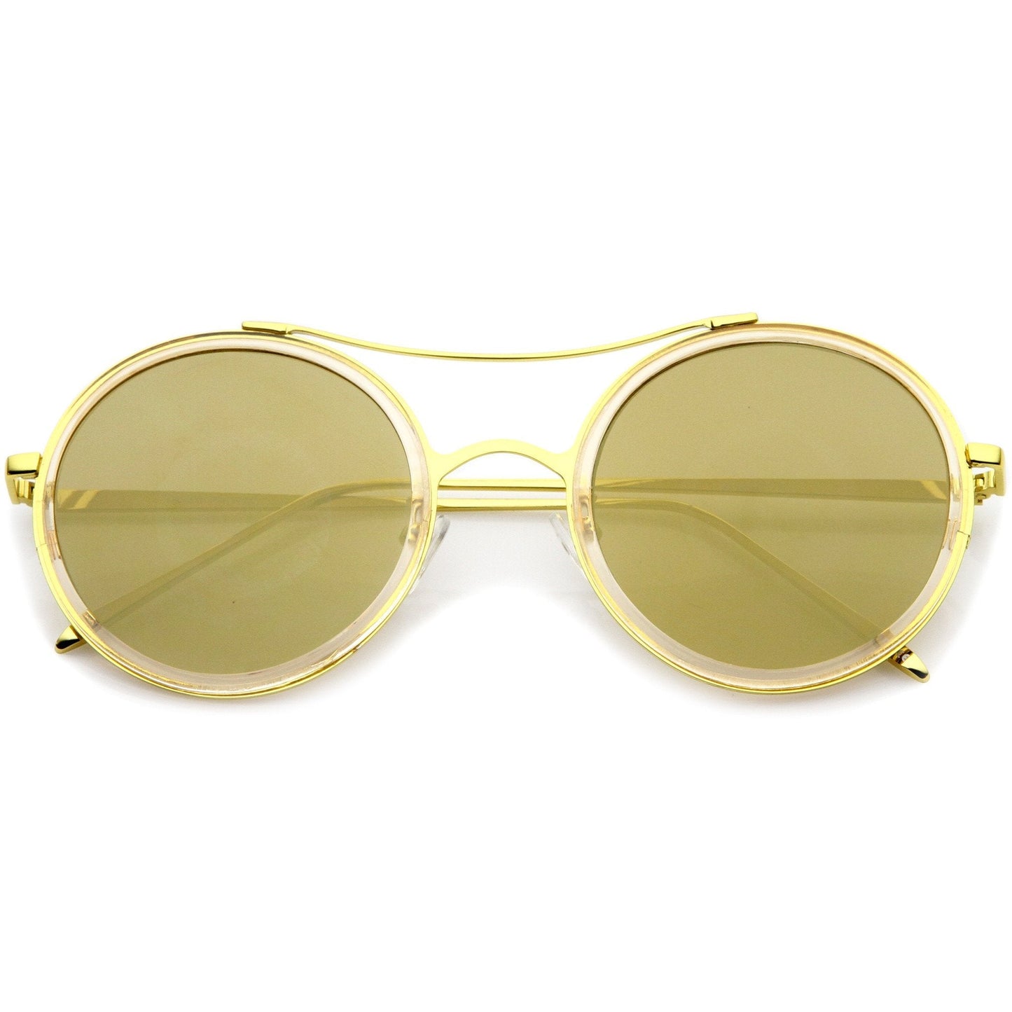 Retro Roadster Flat Mirror Lens Sunglasses