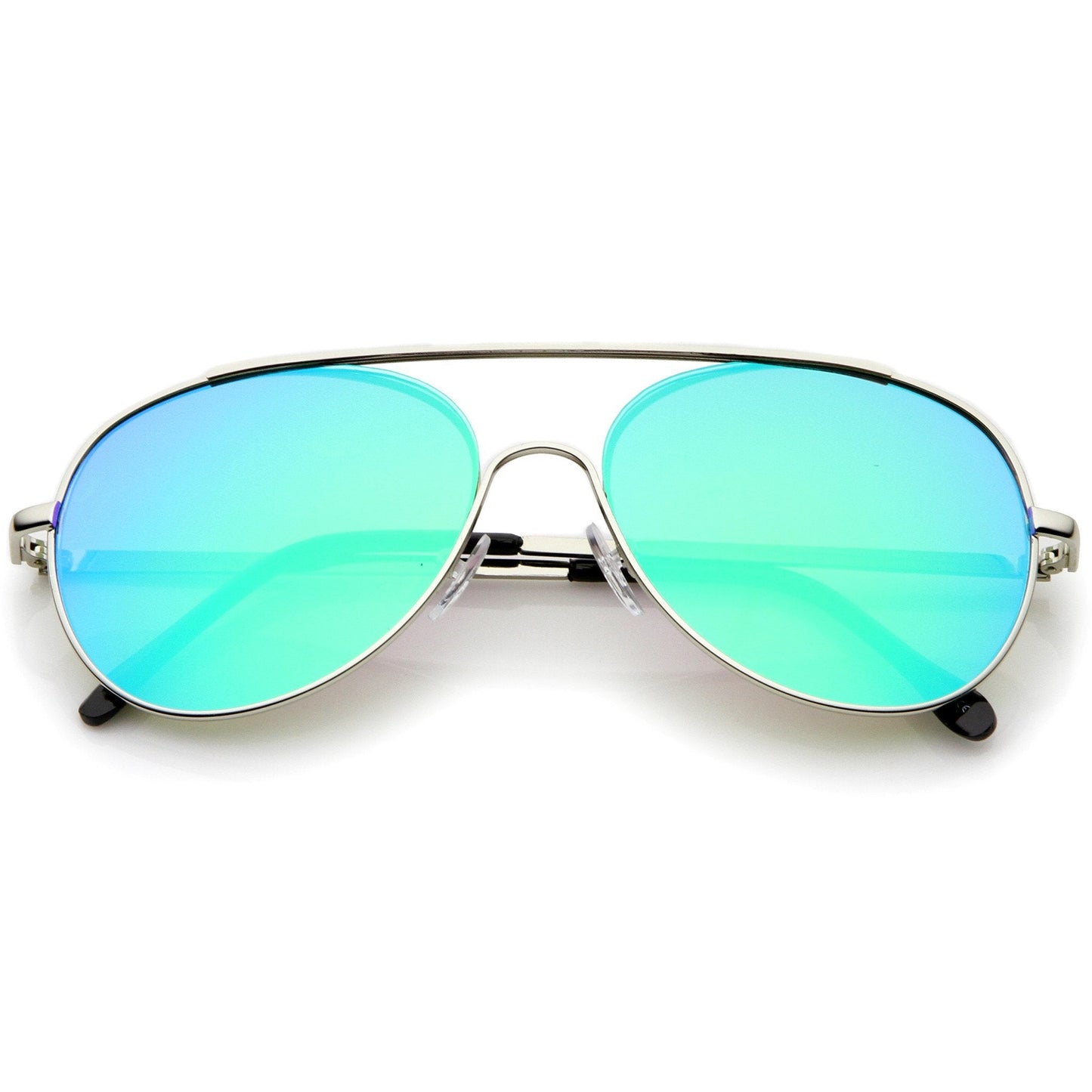 Center Focus Mirror Lens Aviator Sunglasses