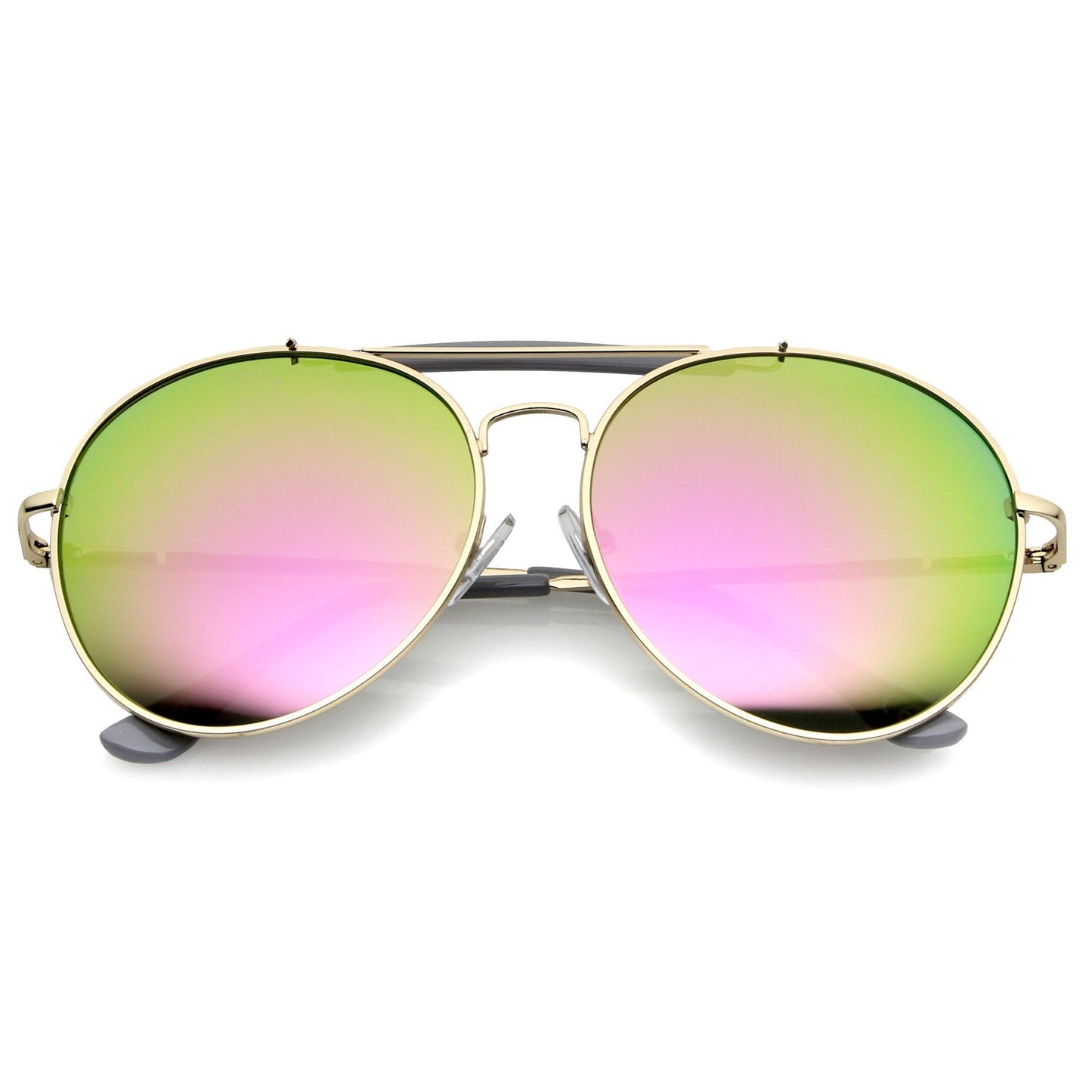 Retro Round Aviator Sunglasses