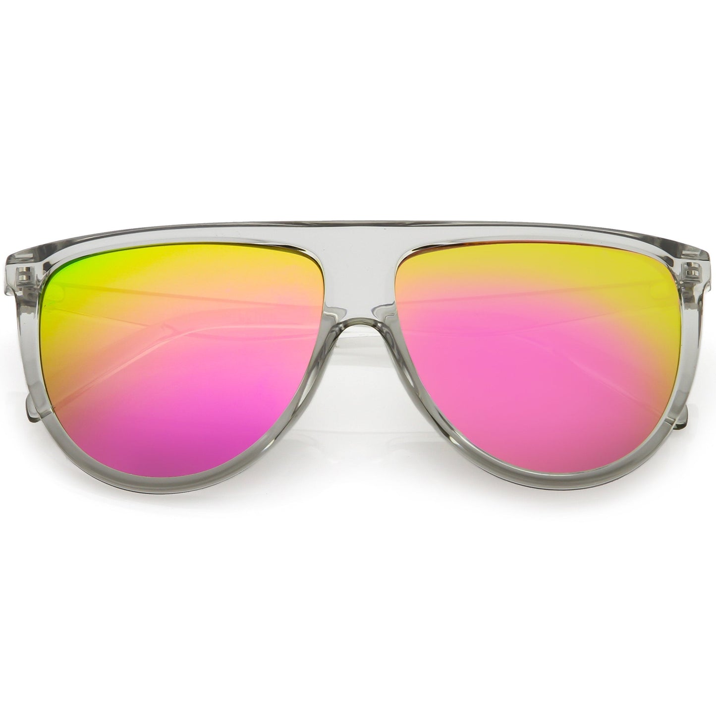 Space Trance Flat Top Mirrored Flat Lens Sunglasses