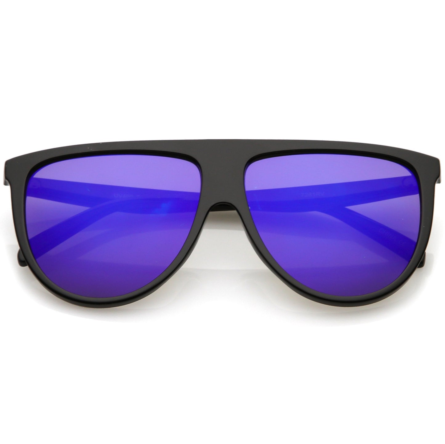 Space Trance Flat Top Mirrored Flat Lens Sunglasses