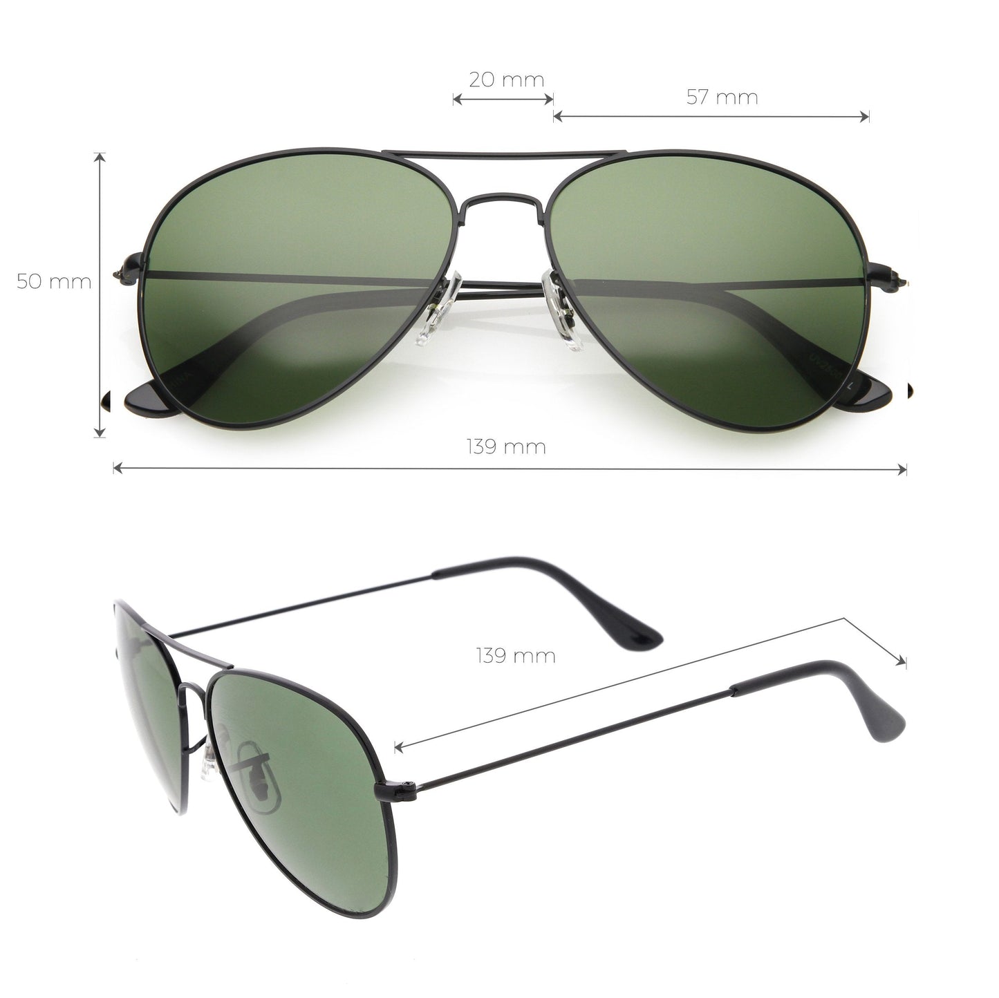 Premium Classic Aviator Sunglasses