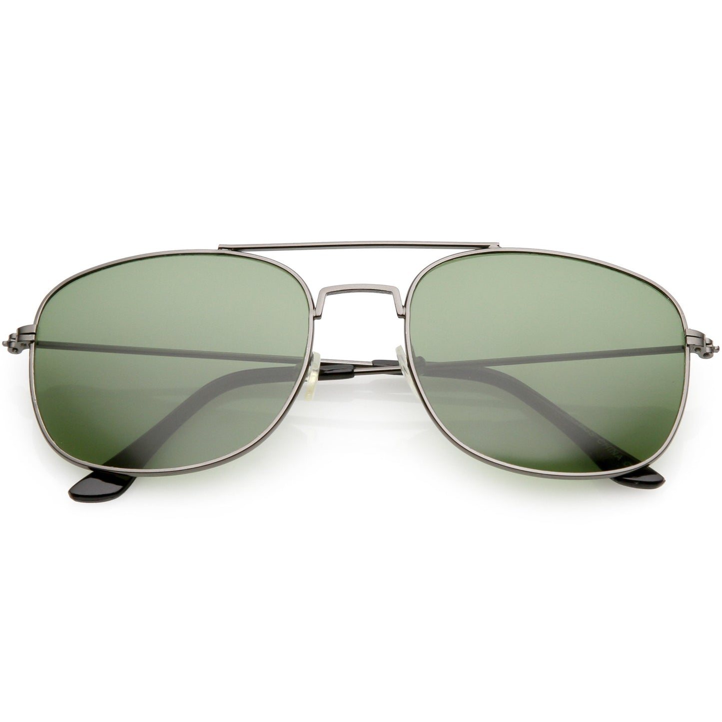 Classic Square Metal Aviator Sunglasses
