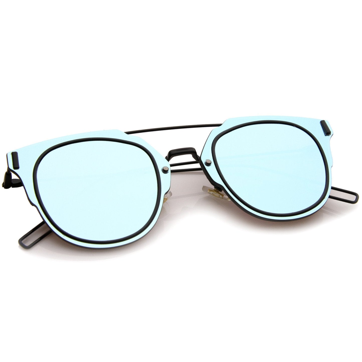 Wire Inner Rim Mirror Sunglasses
