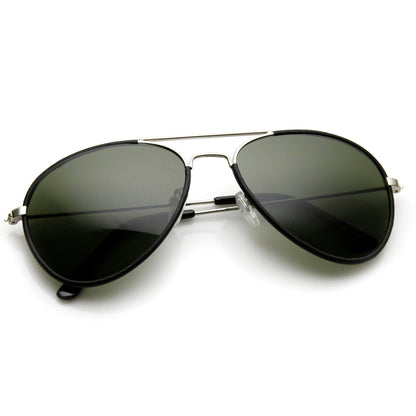 Metal Teardrop Aviator Sunglasses