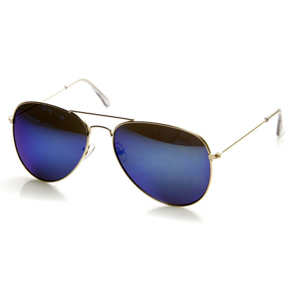 Gold Frame Aviator Sunglasses