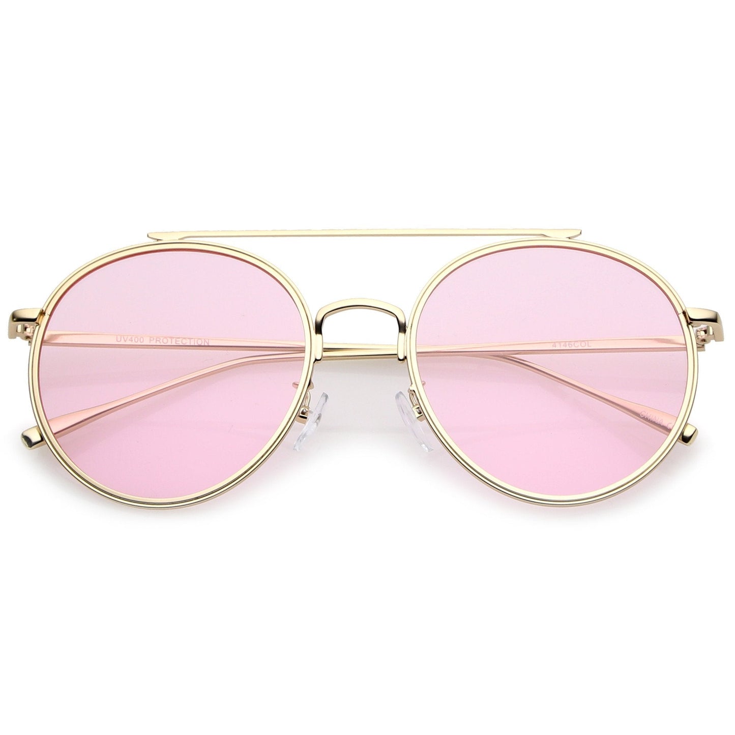 Round Color Tone Sunglasses