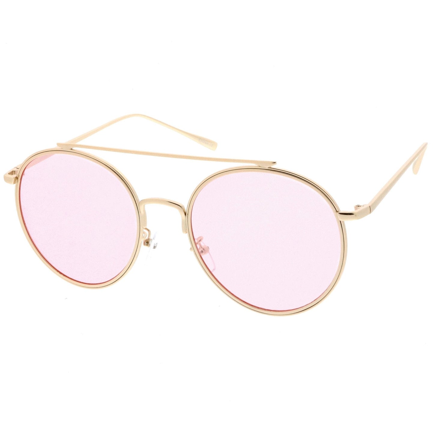 Round Color Tone Sunglasses