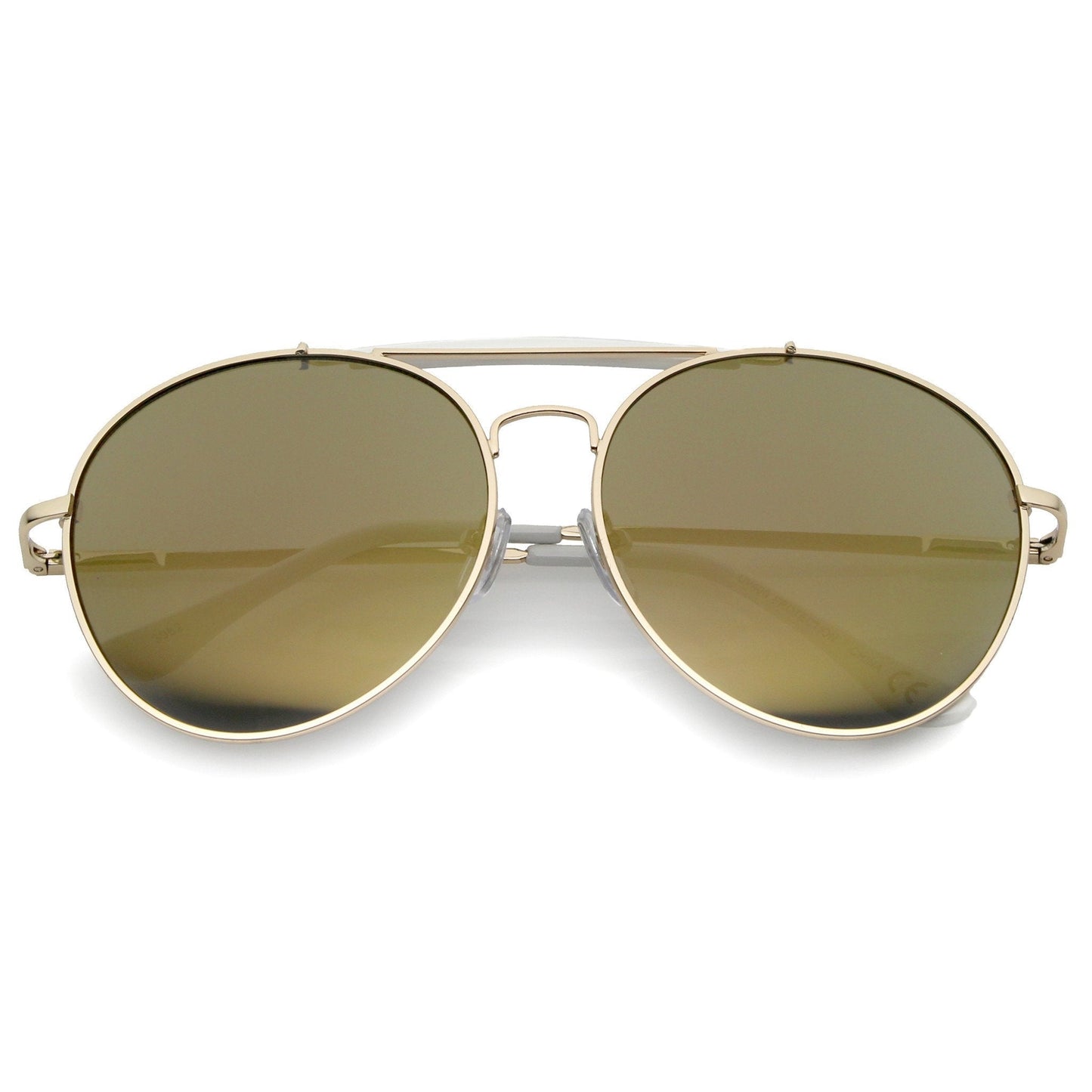 Retro Round Aviator Sunglasses