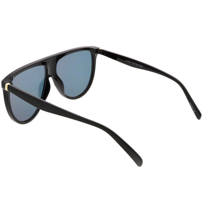 Space Trance Flat Top Mirrored Flat Lens Sunglasses