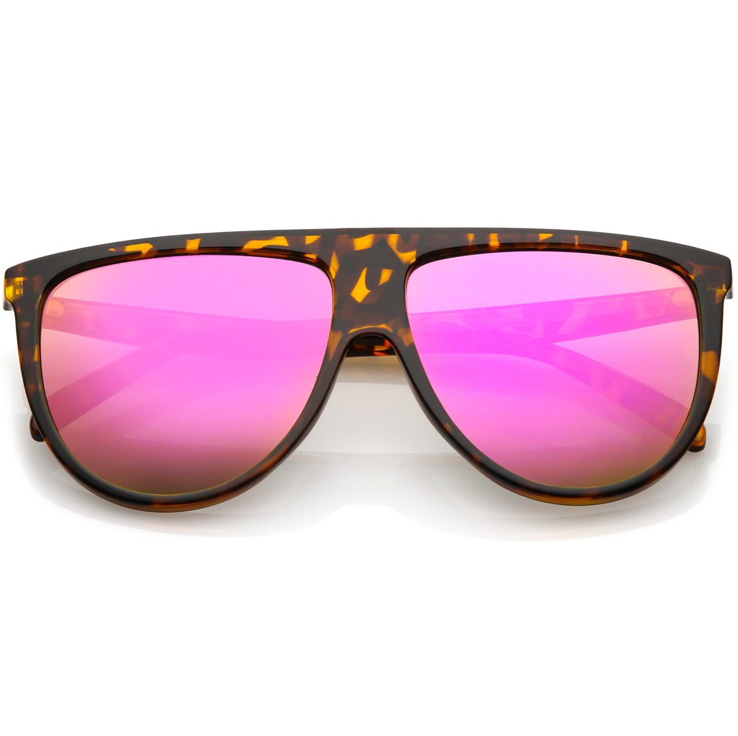 Space Trance Flat Top Mirrored Flat Lens Sunglasses