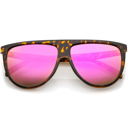 Space Trance Flat Top Mirrored Flat Lens Sunglasses