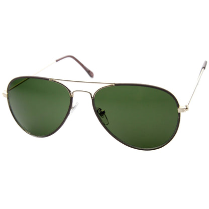 Metal Teardrop Aviator Sunglasses