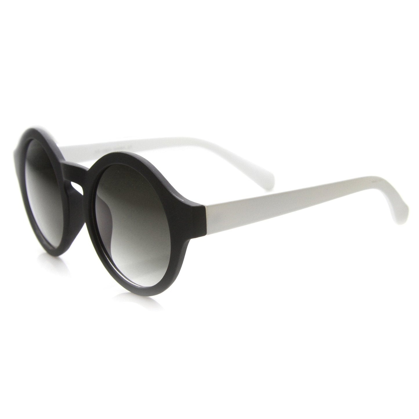 Retro Mirrored Lens Round Sunglasses