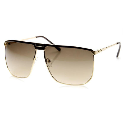 Thin Flat Aviator Sunglasses